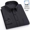New 100% Cotton Oxford Mens Striped Plaid Shirts Long sleeve Male Business Casual High Quality Formal Shirt For Men Social Shirt