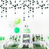 Black-Green Silver Party-Decorations Garland Streamers - 52Ft Graduation 2025 Hanging Paper Banner, Soccer Party Supplies Men Boys Birthday Spring