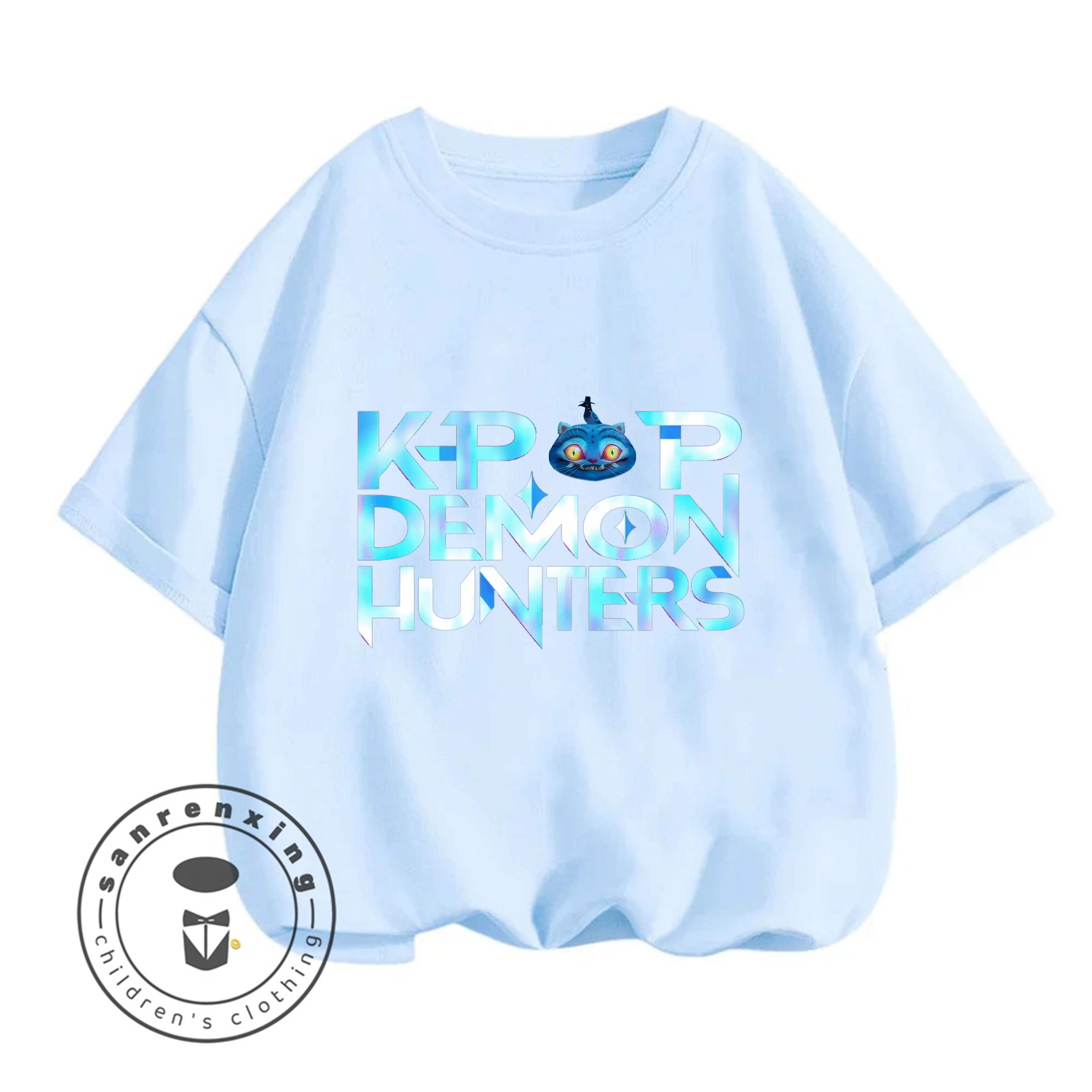 Hot Selling Witch Hunter Group Cartoon Print 2026 New Fashion Short Sleeve T-Shirt Summer Casual 100