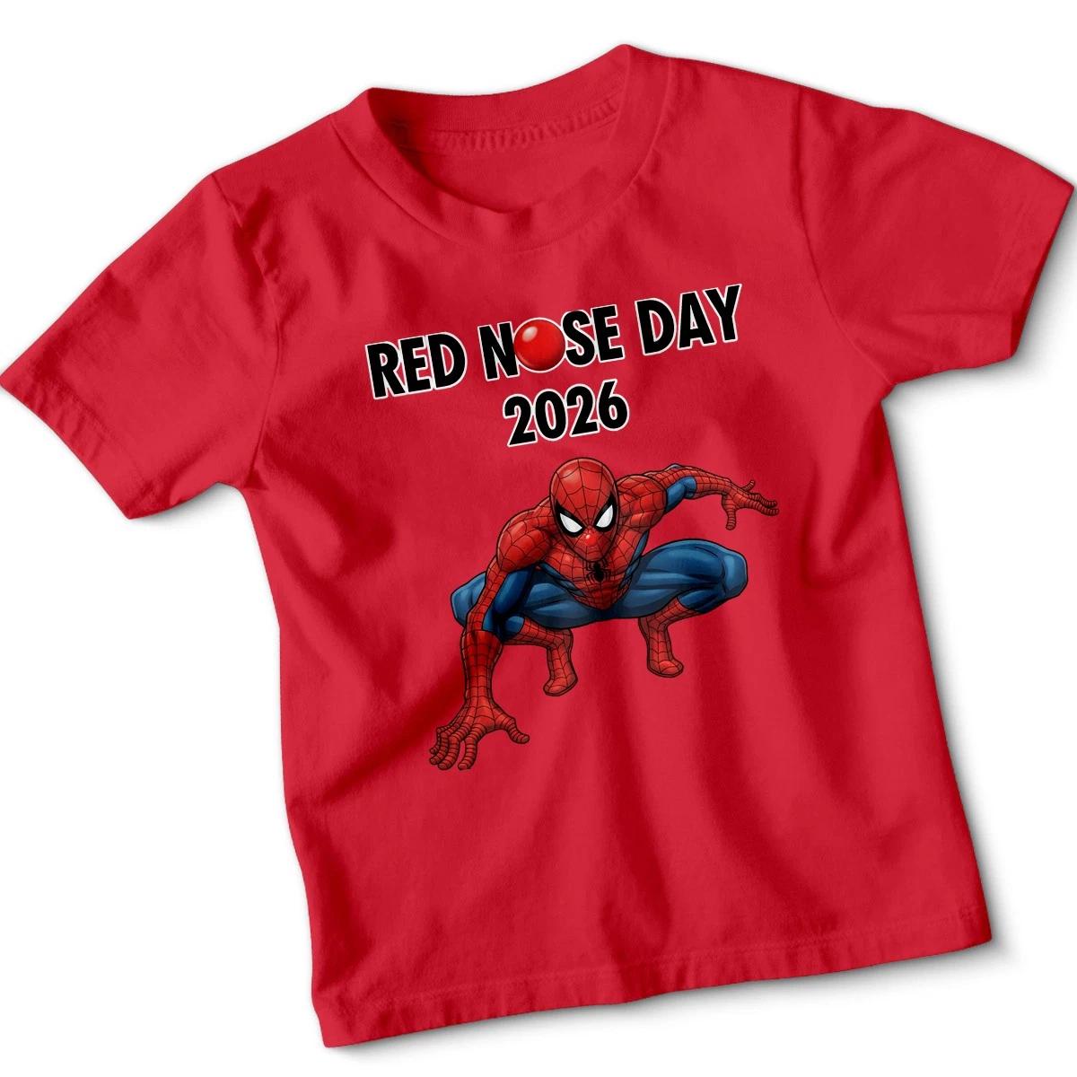 Red Nose Day Comic Relief Funny Kids School Xmas Tshirt 110