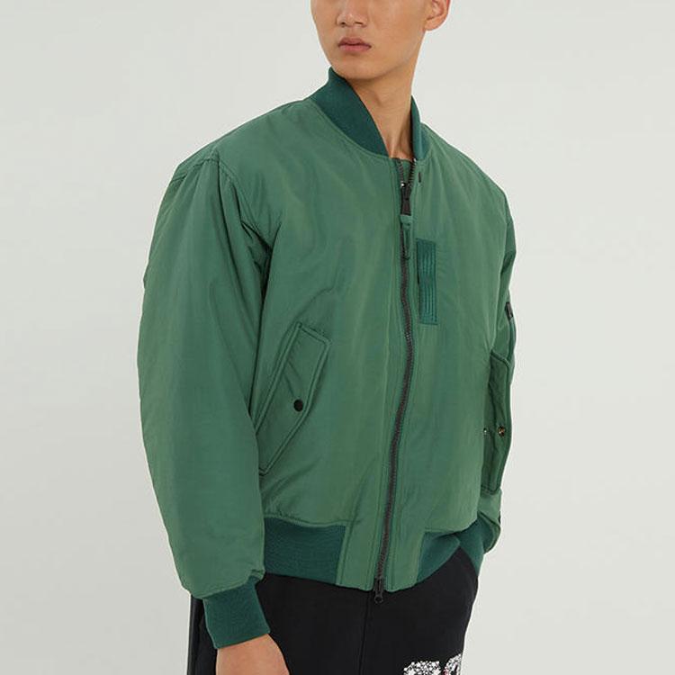 Jordan Essentials MA-1 Reversible Flight Woven Cotton Jacket Winter Men Outerwear Green DA9797-333