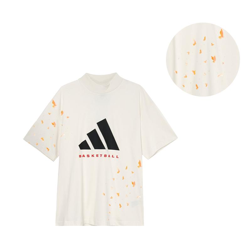 Adidas Basketball The 2025 Collection Chapter 01 Fashion Basketball Sports Casual Simple Comfortable Short Sleeve T-Shirt JE3762(TEAM702-3.3.8)