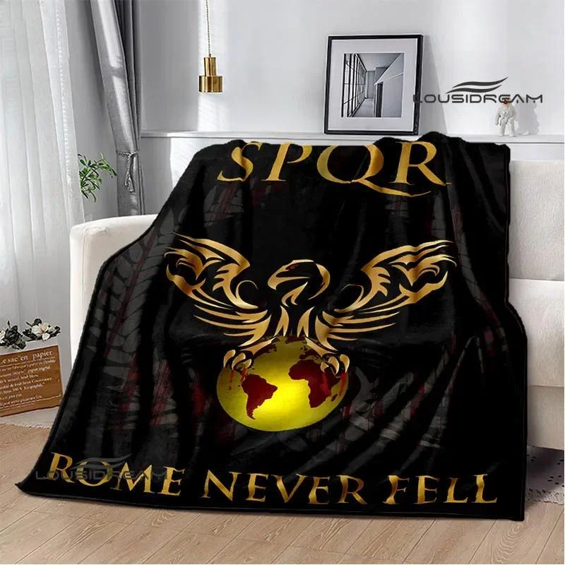 Římské logo SPQR tištěné deky Dětská teplá deka měkká a pohodlná deka domácí cestovní deky dárek k narozeninám