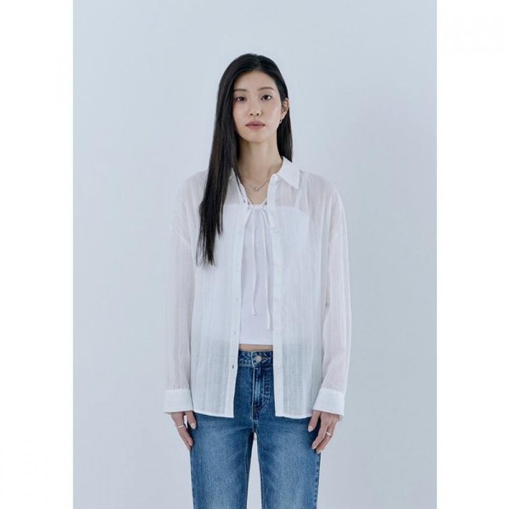 

GueSS Women S Neck String Shirt Yq1w1253 white (WHT)/XS(55)