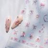 TENSOR Ferrite Butterfly Diamond Nail Stickers TL291 - Transparent Glass Adhesive
