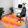 1pc Wavy Colors Office Round Area Rug, Indoor Mat Suitable For Office, Under Office Chairs Bedroom Living Room Home Decor, Room Deco