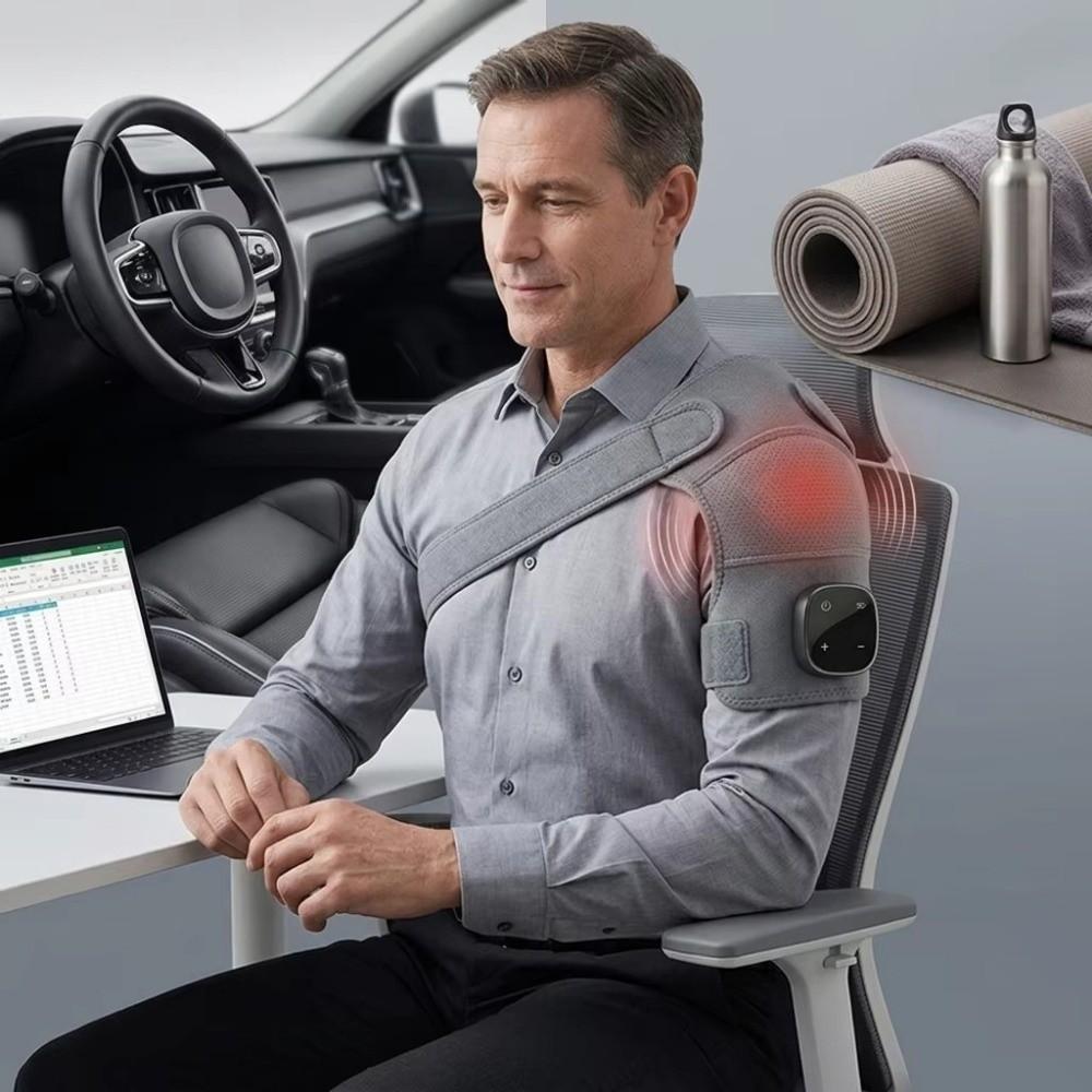 Vibration Massage Electric Shoulder Massager Heated Shoulder Brace Shoulder Elbow Knee Care