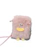 Plush Cartoon Shoulder Bag With Magnetic Closure For Daily Use