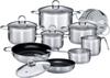 Cookware Set - Induction - GSW - ALARA - Solid 18/10 Stainless Steel - 14 Pieces
