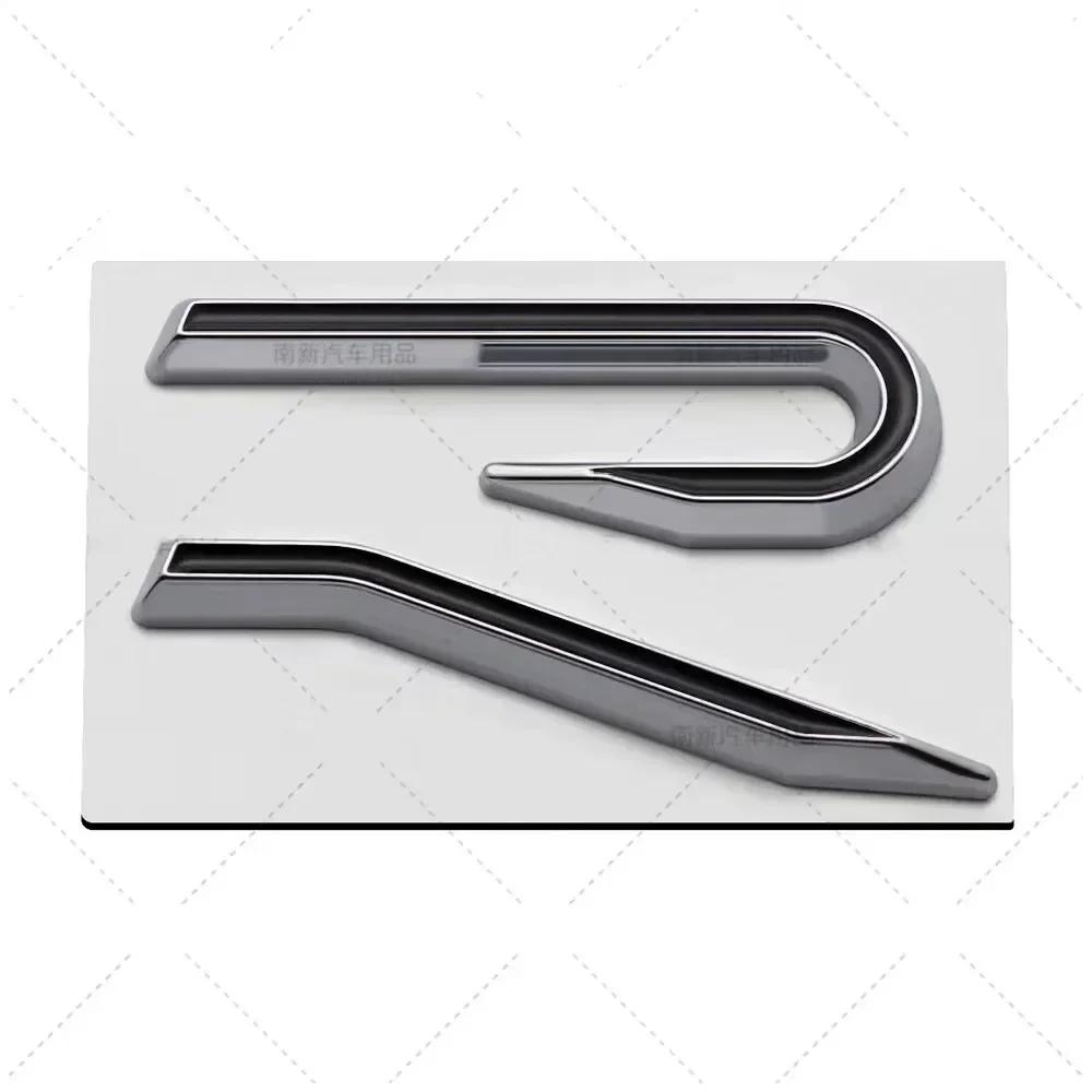 New R Emblem Car Metal Body Tail Trunk Sticker Accessories For Volkswagen VW GTI Rline Polo Golf MK8 Touareg Passat Magotan CC zd0