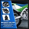 Dirt Bike Foot Pegs,Motorcycle Footpegs Wider Foot Rest Pedal CNC for KX250 KX450 2019-2024 KX250F 2006-2018 KX450F 2007-2018 KLX450R 2008-2013