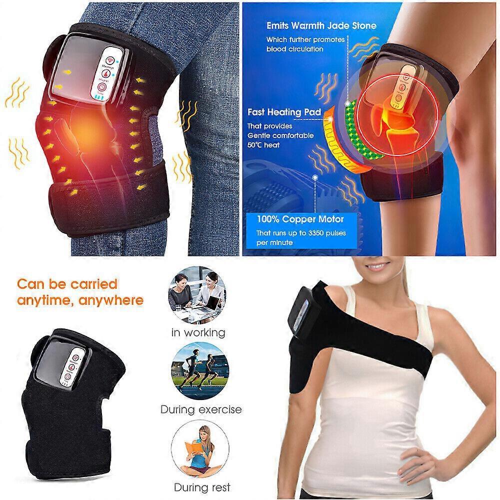 Kniegelenk-Massagegerät Wärme Physiotherapie Therapie Schmerzlinderung Vibrationsmaschine