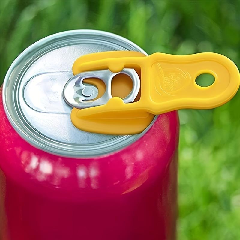 6pcs ABS Handheld Can Opener - Dustproof & Insect Proof, Easy Grip for Beer, Soda, and More - Portable & Durable Beverage Accessory