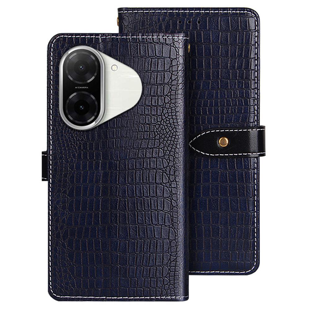 

IDEWEI For Xiaomi Redmi A5 NFC (EU) (173.45mm) Case Crocodile Texture PU Leather Flip Phone Cover Blue