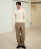 MINDBRIDGE [Air Wool] Alpaca Round Semi-Overfit Knit - 5 Colors