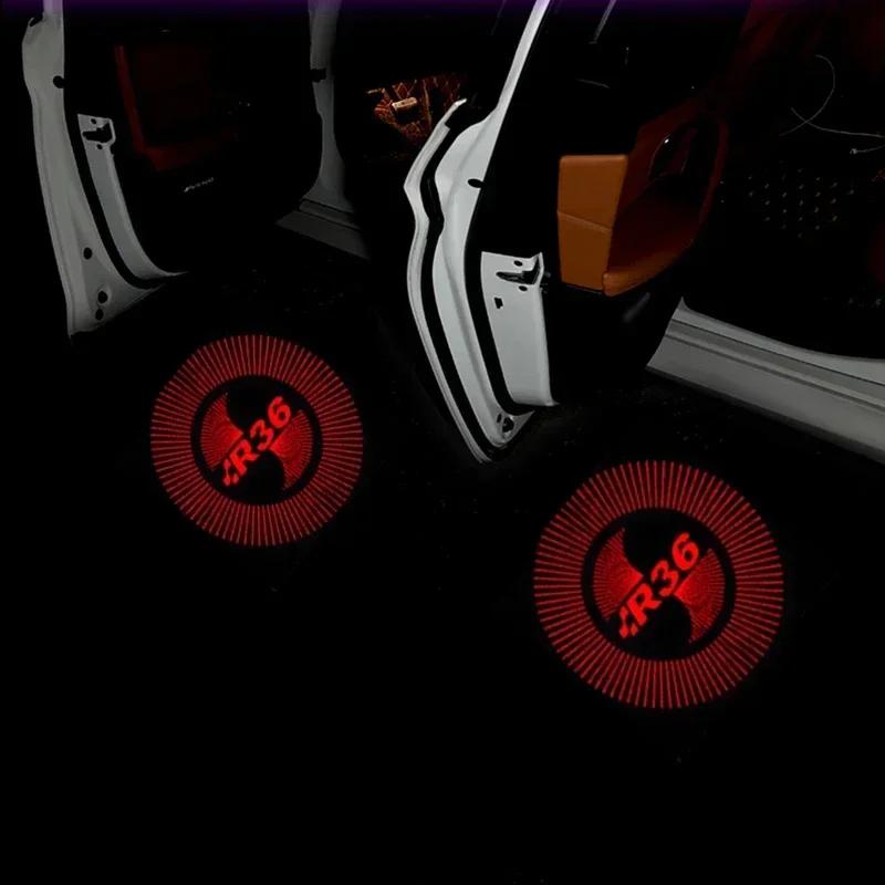 New 2PCS Car Welcome Light Door Logo Lamp For Volkswagen Golf MK4 MK6 MK7 Jetta Touareg Beetle Passat Polo Tiguan SR36 Acce