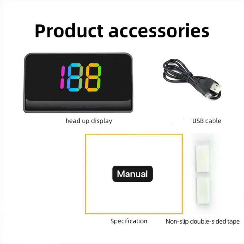 GPS HUD Digital Speedometer Head Up Display For All Car KMH Windshield Projector Car Head Up HD Display Automotive Accessories