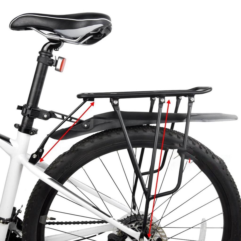 Mountain Bike Rear Cargo Rack Carrier Luggage Holder Back Seat Cycling Equipment Aluminum Alloy