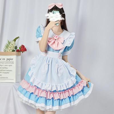 Halloween Cosplay Costume Design[rainy Day Flower]new Maid Soft Sister Lolita Dress Cos Dress