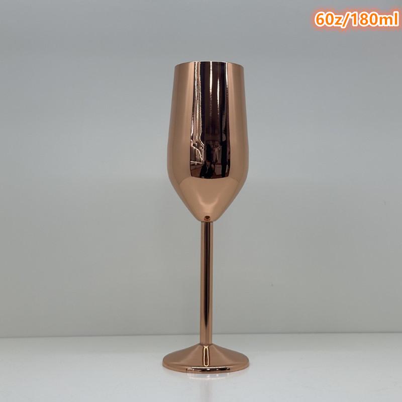 Elegant Gold Silver Stainless Steel Champagne Glasses Cocktail Glass Goblet Best Gift For Wedding Party Birthday Party Christmas