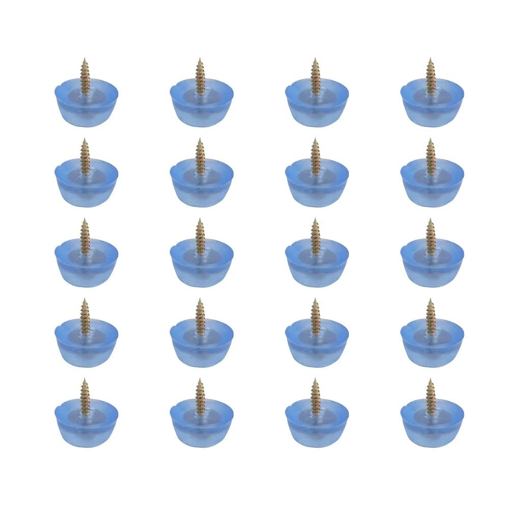 20Pcs Chair Leg Feet Pads Anti-Slip Feet Mat Silicone Transparent For Sofa Chair Leg Furniture Table Feet Protector Pad