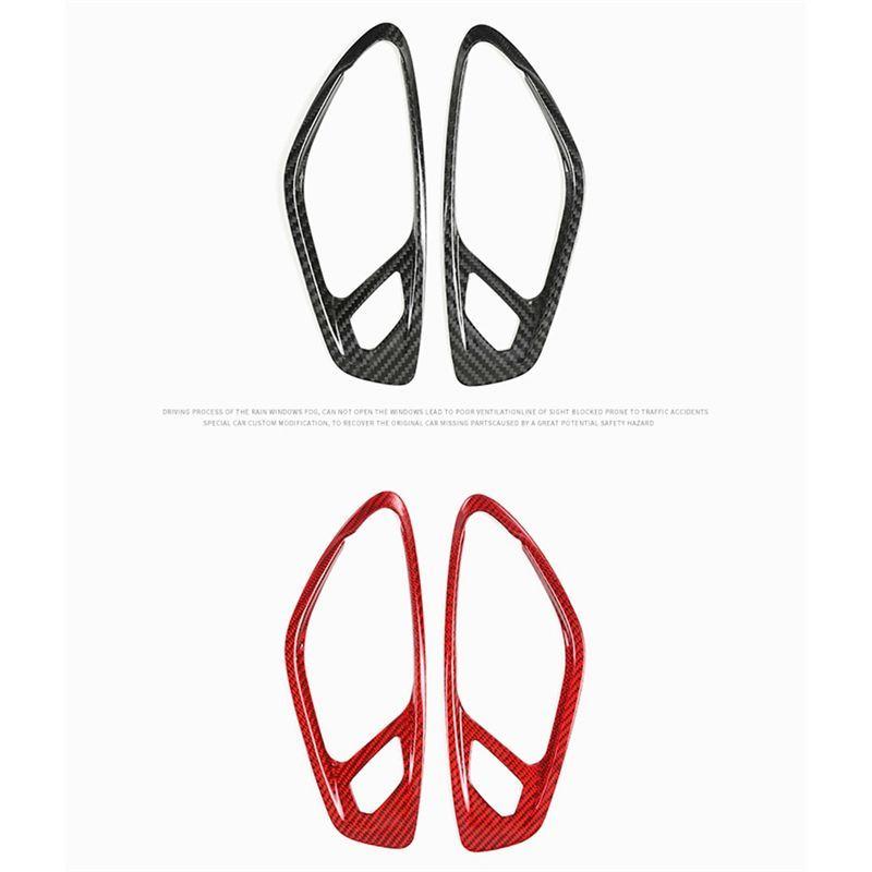 Powerful Carbon Fiber Sticker Car Door Inner Handle Frame Interior Trim Replacement Parts For Camaro 2016- A