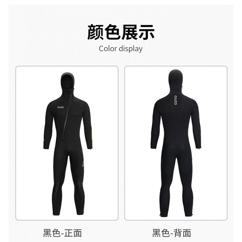 5mm Diving Suit Men's One-piece Hat Thick Warm Swimsuit Surfing Snorkeling Manufacturer