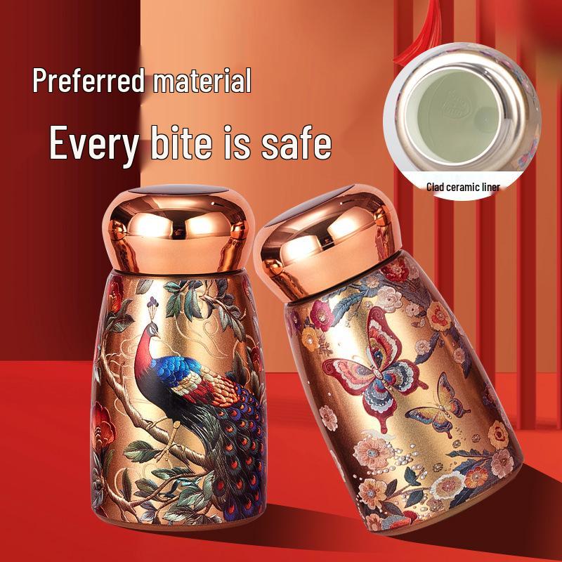 316 Stainless Steel Retro Smart Insulated Cup - Portable, Stylish Mini Water Cup