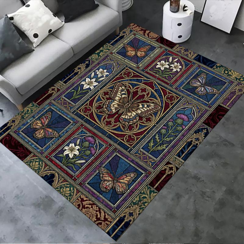 2025 New Butterfly Decoration Carpet Rug for Living Room Bedroom Home Sofa Decoration,Kids play Non-slip Floor Mat19