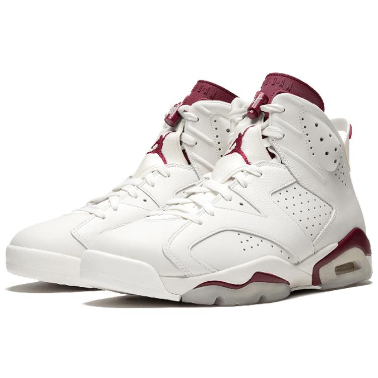 New JORDAN 6 Retro Maroon 2015 384664-116