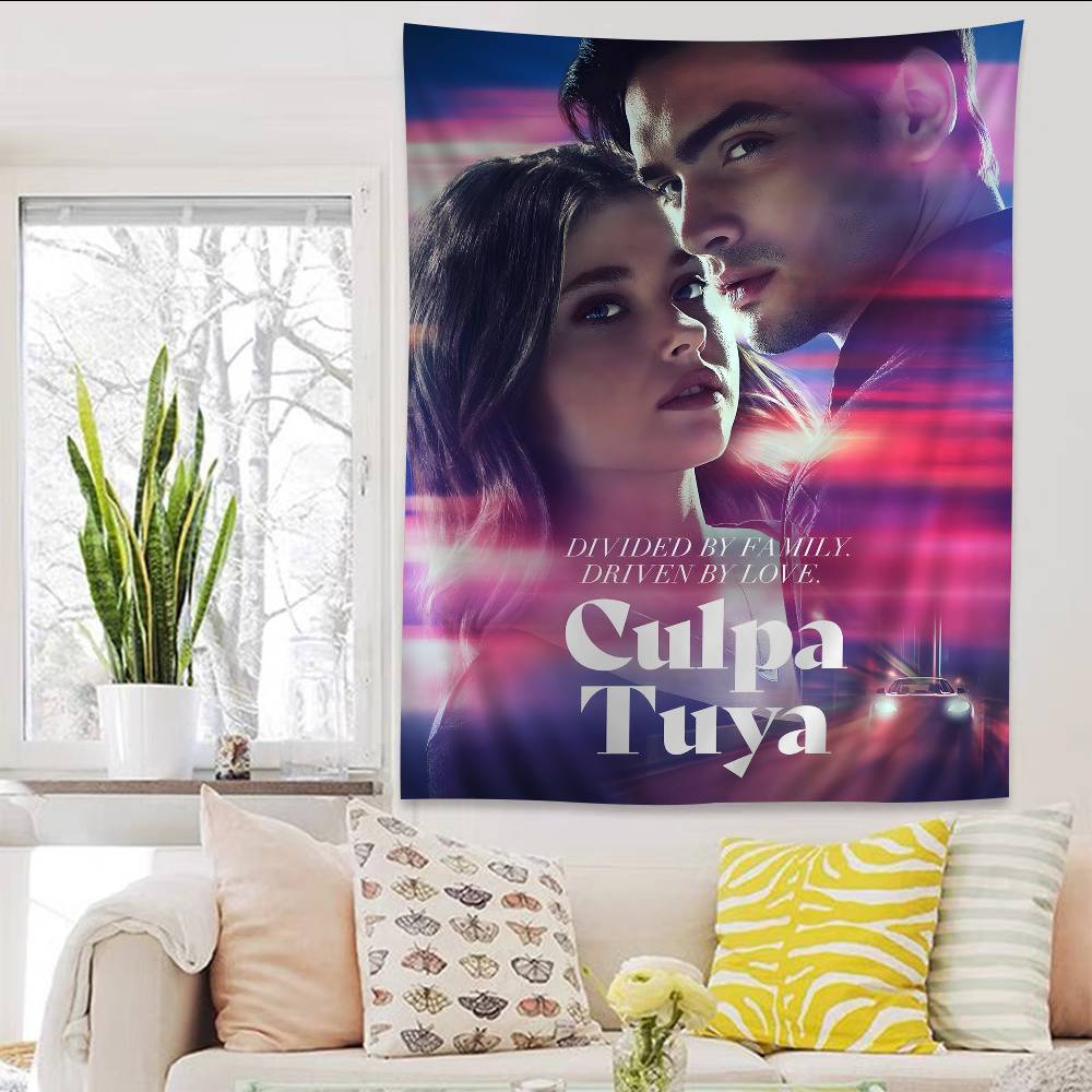 My Fault Culpa Mia 2023 Movie Anime Tapestry Hippie Flower Wall Carpets Dorm Decor Cheap Hippie Wall Hanging