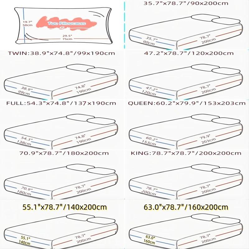 Safe Waterproof Mattress Protector, Soft Comfortable Breathable Solid Color Bedding Mattress Cover Fitted, No Pillowcases