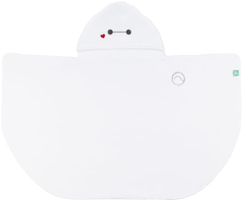 Skater Kids  Hooded Bath Poncho, Quick-Drying, 108 x 92cm, Disney Baymax (BPO1-A)