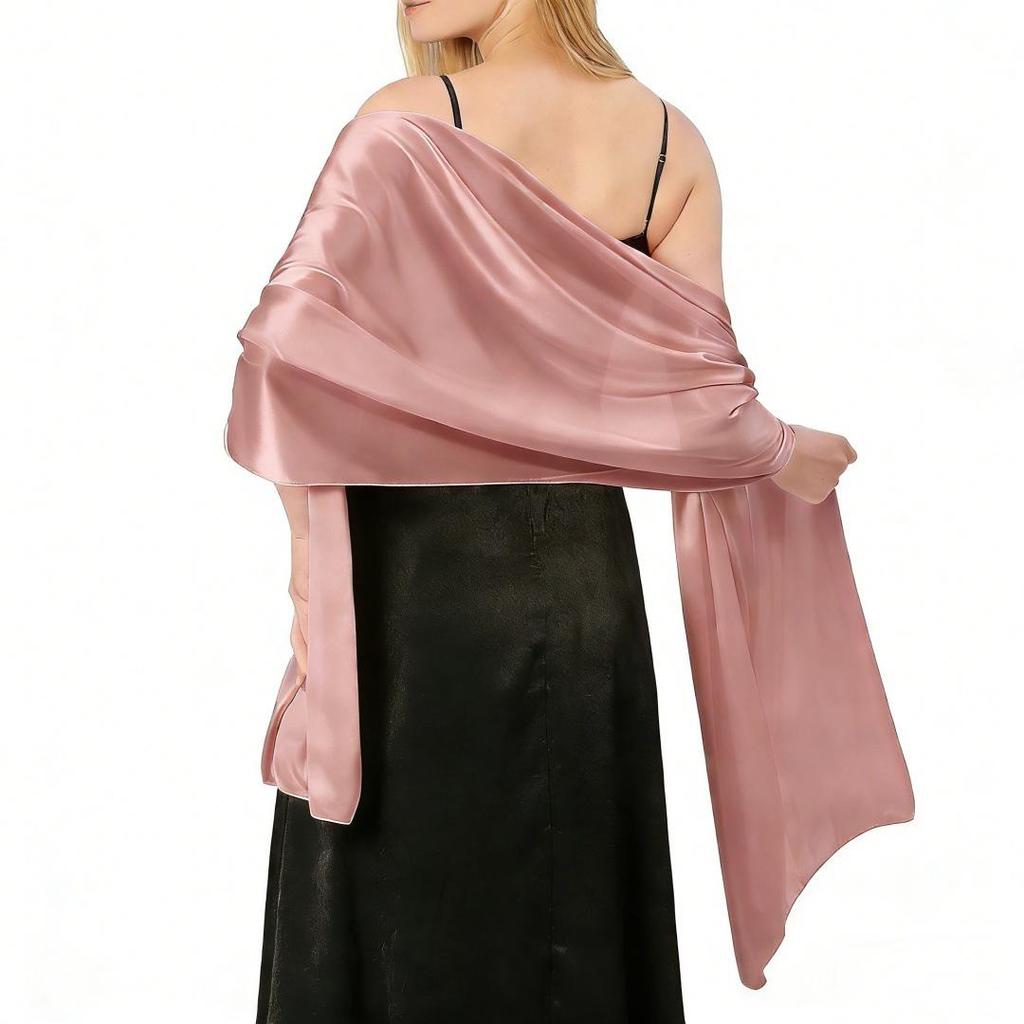 Elegantes Seidensatin-Schal für Hochzeiten oder Abendgarderobe