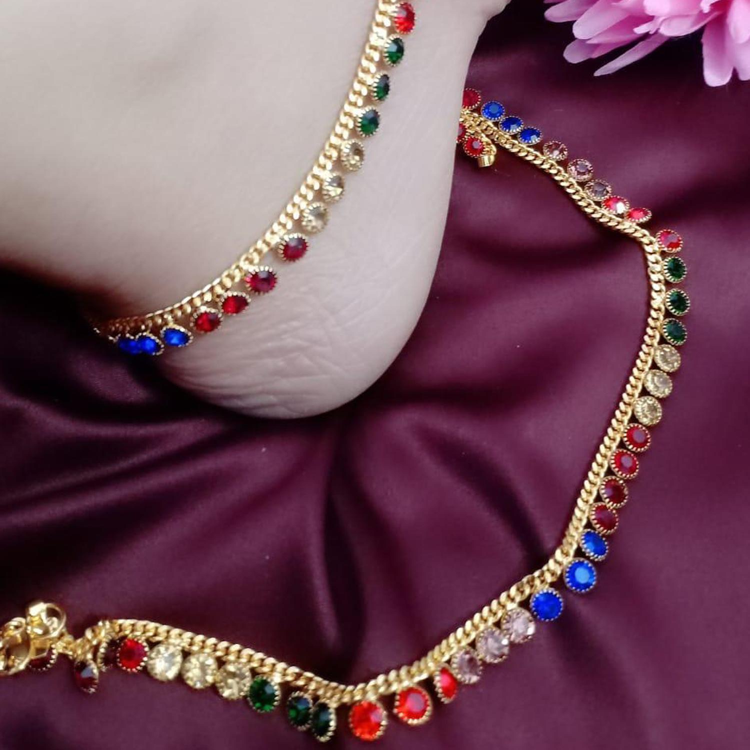 

Пары ножных браслетов Laksh Golden Rangoli
