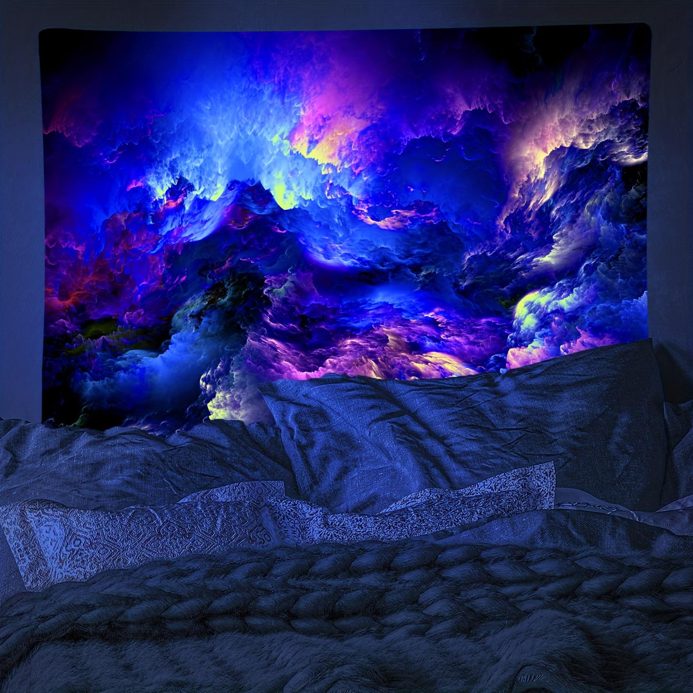 Tapisserie Chambre Psychedelic Tapisserie Lumière Noire UV Réactive – Tenture Murale 150x130 Cm Esthétique Pour Chambre Et Salon (Modèle F Tapisserie Chambre Psychedelic Tapisserie Lumière Noire UV Réactive – Tenture Murale 150x130 Cm Esthétique Pour Chambre Et Salon (Modèle F
