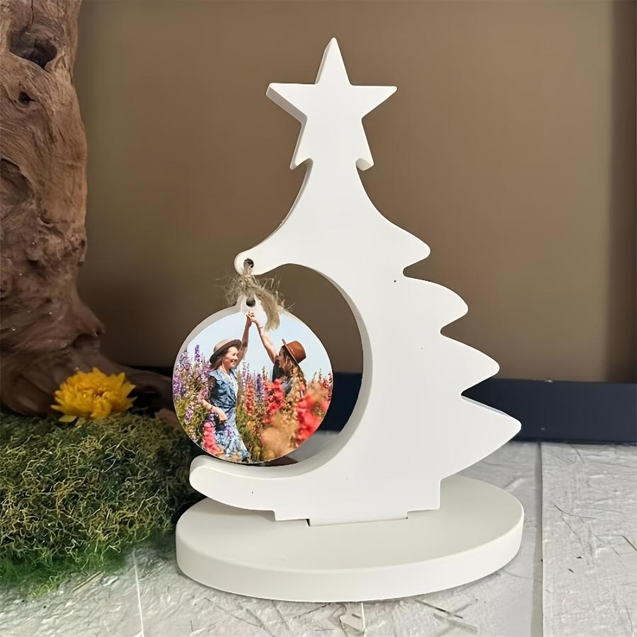 DIY Weihnachtsdekorationen Weihnachtsbaum Tonform Silikonform Bilderrahmen Silikonform Geeignet für Gips Beton Basteln