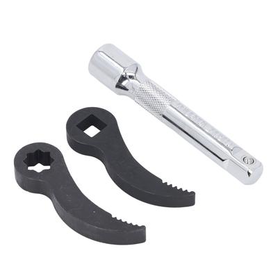 3 Pcs Set Pry Bar Wrench Adapter 1 2 Inch Drive Crowbar Adapter Head Tools with Extension Rod