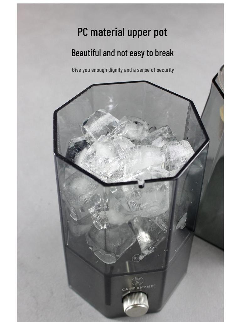 High Borosilicate Glass Cold Brew Coffee Maker - Commercial & Household Hand Drip Pot