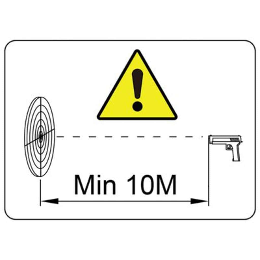 Resettable Target Black 26 x 13 x 31 cm Steel