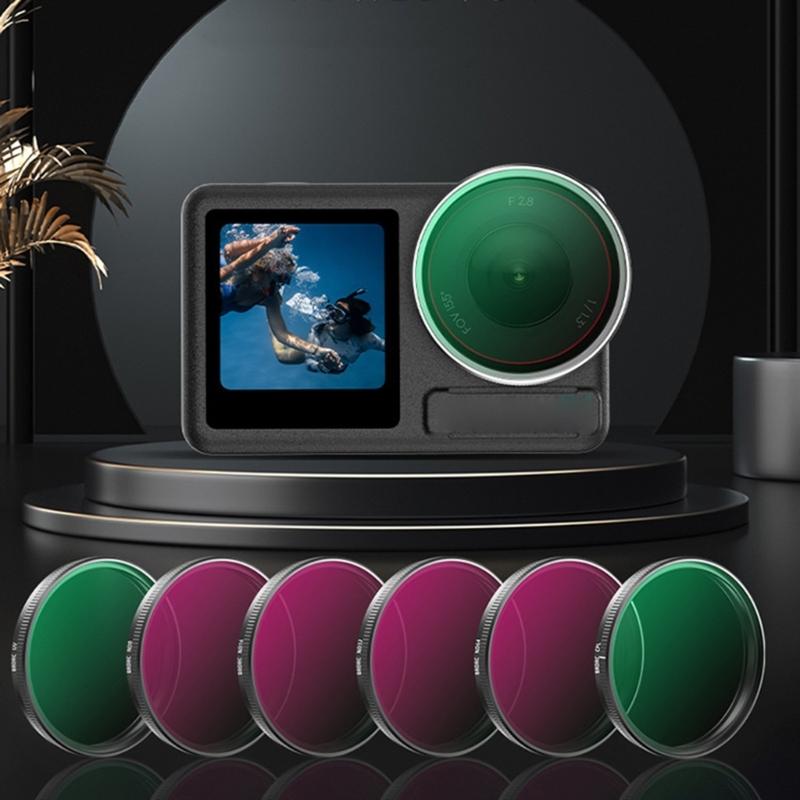CPL/ND8/ND16/ND32/ND64 Filter Optical Glass Clear Imaging for Action 3/4/5 Accessories Waterproof Dirt-Resistant