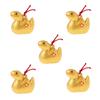 5 Pieces Seto Togeisha 2025 Zodiac Figurine Compact Snake Snake New Year Decoration Good Luck Kinsho Fukubell Special Small Akihogama 102 [Bulk