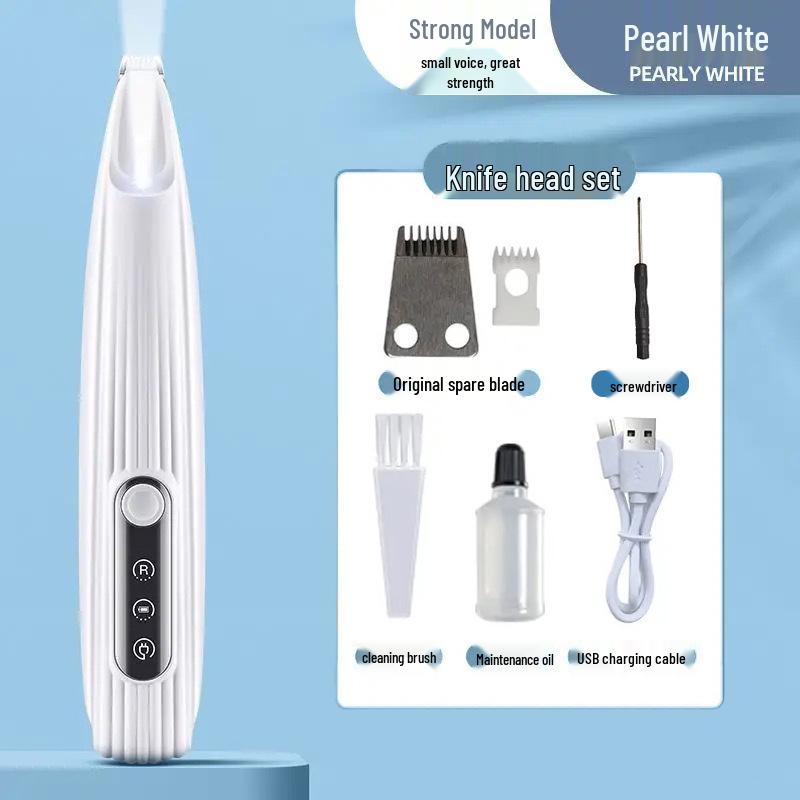 Pet Paw Trimmer: Waterproof Electric Clipper with LED for Cats & Dogs