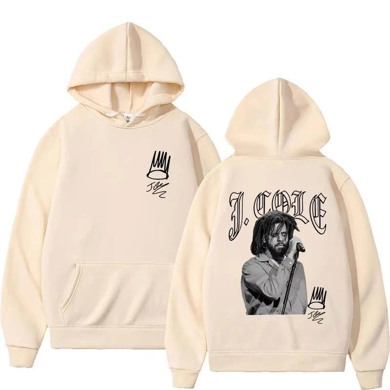Rapper J Cole Hip Hop Print Hoodie Mode Herren