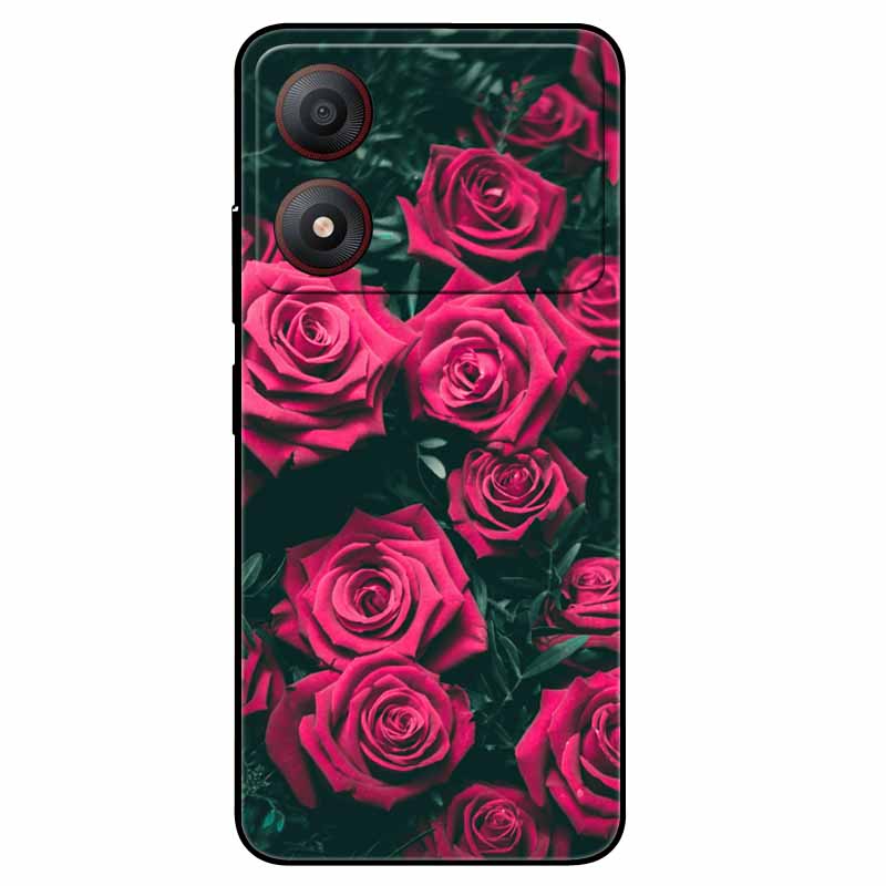 Pour ZTE Blade A34 4G Coque Anti-choc TPU Silicone Souple Housse de Téléphone pour ZTE Blade A 34 Funda Peinte pour BladeA34 Capa de Luxe