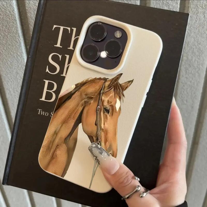 Realistic Style Horse Head Cow Animals Pattern Phone Case For iPhone 17 16 Pro Max 15 14 Plus 13 12 11 Pro Max 16e 17 Air Cover