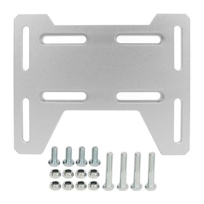 Motor Engine Mount Adapter Bracket Plate 7075 Billet Aluminum High Hardness for Small 4 Stroke Engines Silver