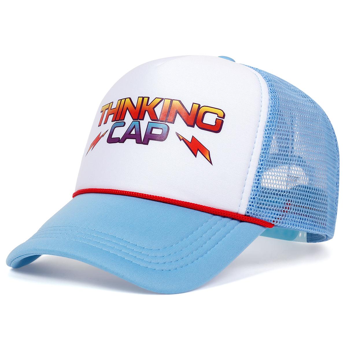 

Новая мужская модная кепка Thinking CAP 85 Хип-хоп шляпа Спорт на открытом воздухе Кепка с утиным козырьком Вышитая Женская бейсболка от солнца синий