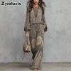 Spring Autumn New Fashion Paisley Floral Pattern Luxury Vintage Style Set
