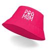 DOG MOM" Print Bucket Hat , White Dog Paw Men's Cap Simple Trendy Fashion Fishing Hat